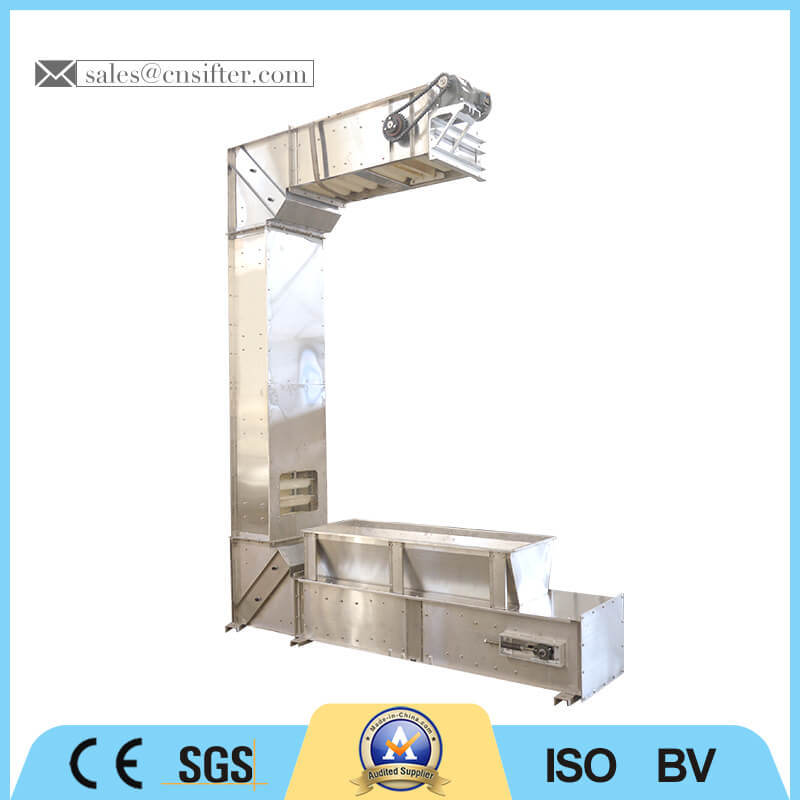 C Type Stainless Steel Small Chain Bucket Elevator